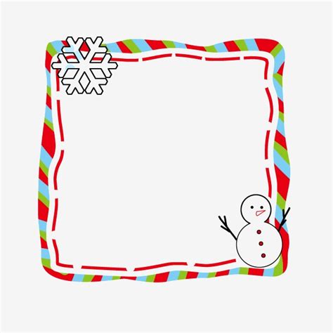 Snowman Borders Clipart