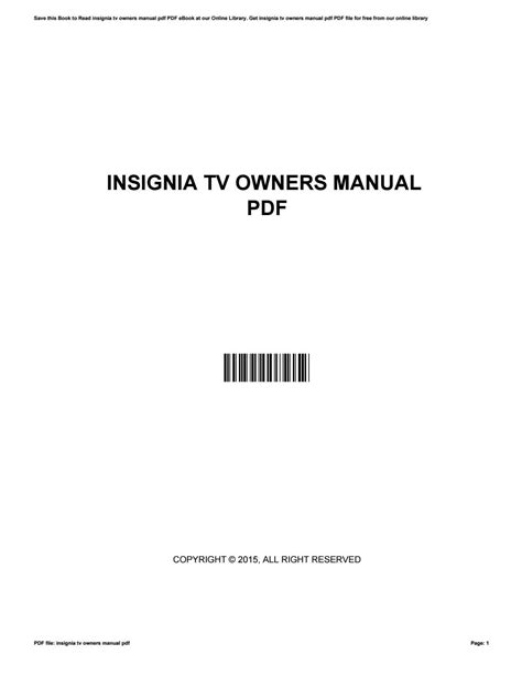 Insignia tv owners manual pdf by xww250 - Issuu