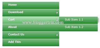 How To Add Cool Vertical Drop Down Menu For Blogger | Blogger Tips | Blogger Tricks | SEO | CSS ...