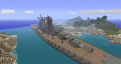 IJN BattleShip Yamato [FULL INTERIOR] Minecraft Project