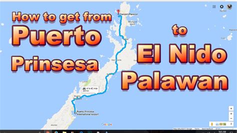 El Nido Palawan from Puerto Princesa Airport - YouTube