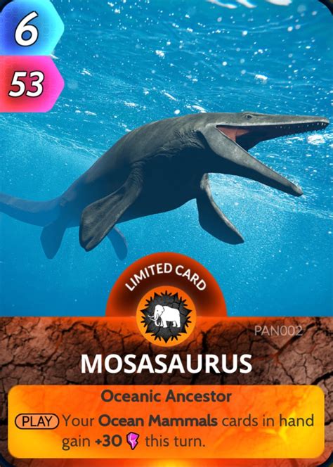 Mosasaurus | Cards, the Universe and Everything Wiki | Fandom