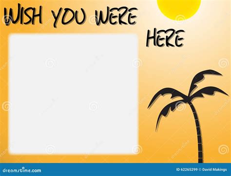 Wish You Were Here Postcard Template - Sfiveband.com