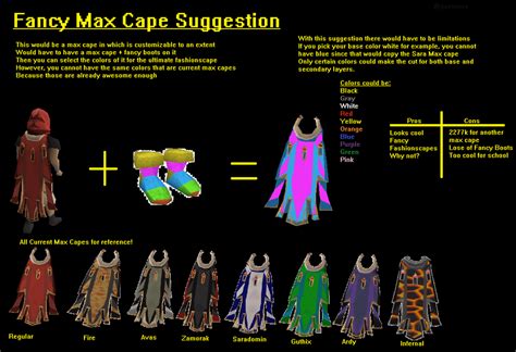 [Suggestion] Fancy Max Cape : 2007scape