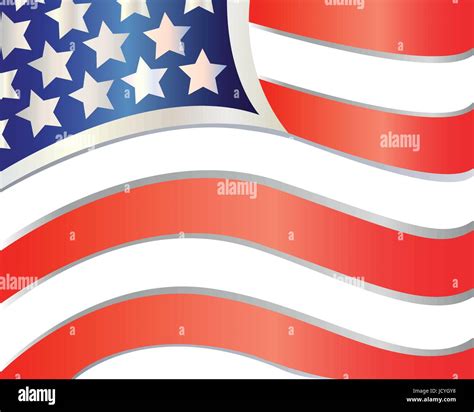 Abstract flowing American flag Patriotic background Stock Vector Image ...