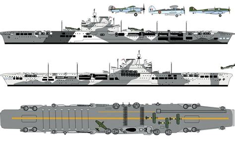 HMS Illustrious (87) the lead ship of her class of aircraft carriers built for the British ...