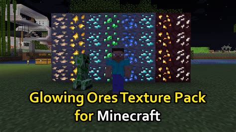 Glowing Ores Texture Pack for Minecraft | Worked on 1.18+ - YouTube