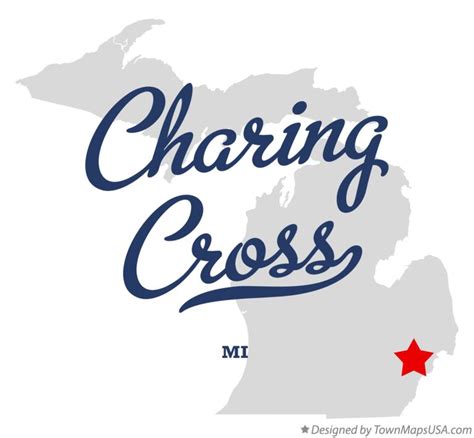 Map of Charing Cross, MI, Michigan