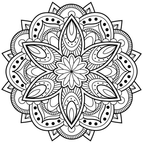 Flower Mandala Coloring Pages – Printable Coloring Pages