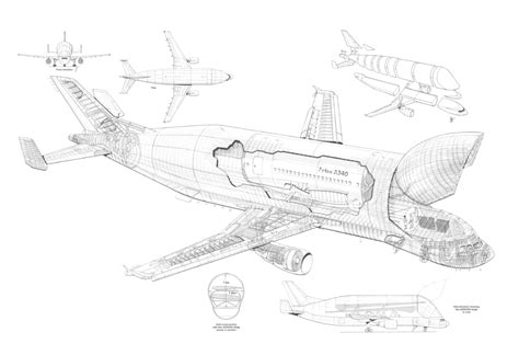 Airbus Cutaway Drawings in High quality