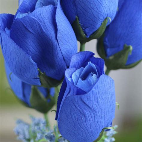 Royal Blue Artificial Rose Bush - Craft Supplies Sale - Sales