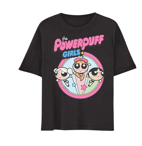 Powerpuff Girls The Girls Mens and Womens Short Sleeve T-Shirt (Black ...