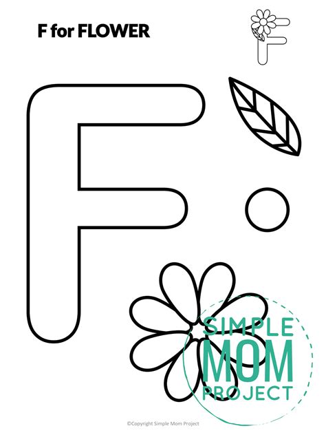 Free Printable Letter F Craft Template – Simple Mom Project