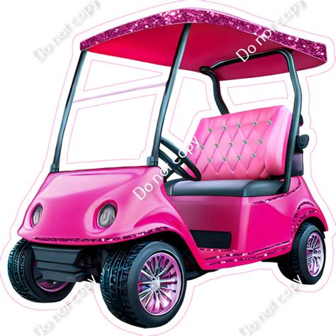 Pink Golf Cart w/ Variants| Sign Swag USA