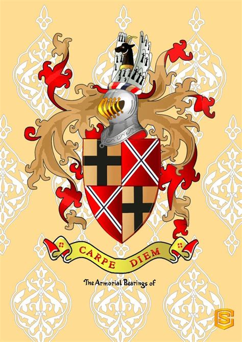 a coat of arms with the words cape dium on it and an ornate design