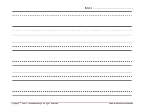 Lined Paper Printable Landscape