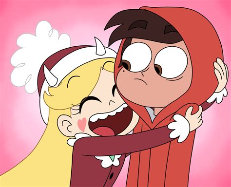 Star clings to Marco in Stump Day by Deaf-Machbot on DeviantArt