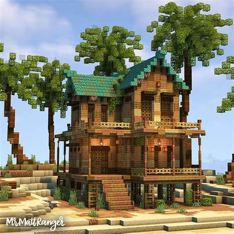 50 Minecraft House Ideas and Tutorials - Mom's Got the Stuff in 2024 | Minecraft house plans ...