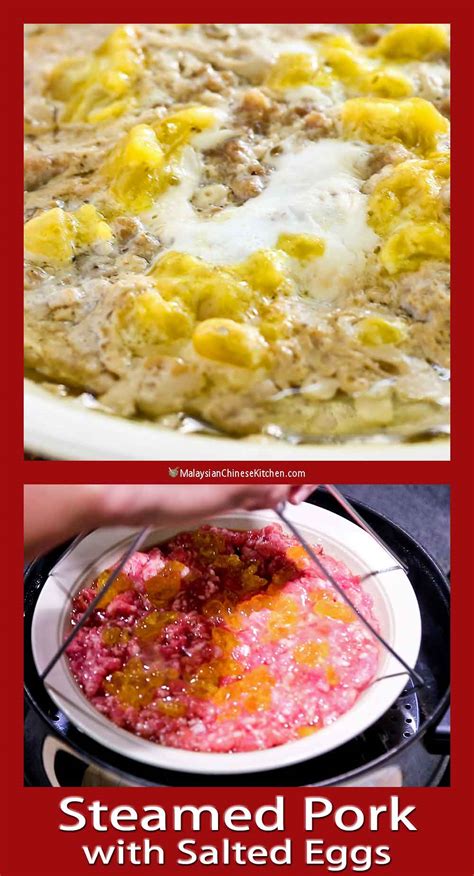 Steamed Pork with Salted Eggs - Malaysian Chinese Kitchen