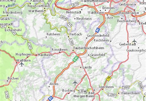 MICHELIN Tauberbischofsheim map - ViaMichelin