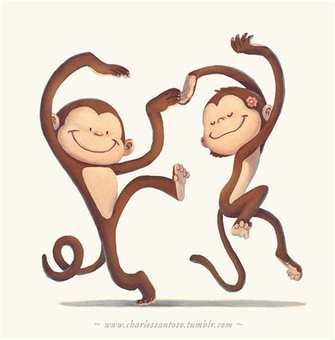 Charles Santoso | Monkey illustration, Monkey art, Cartoon monkey