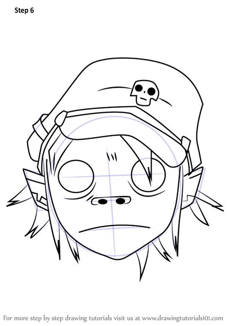 Learn How to Draw 2D from Gorillaz (Gorillaz) Step by Step : Drawing ...