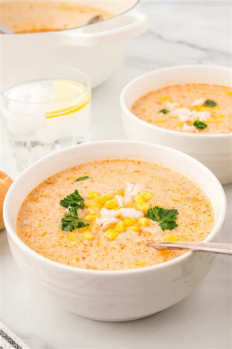 Corn and Crab Bisque Recipe - Grits and Pinecones