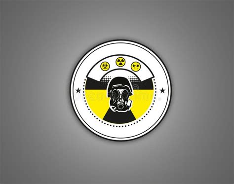 Cbrn danger warning logo stock illustration. Illustration of nuclear - 137507065