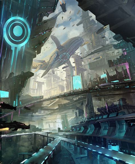 Sci Fi City Concept Art