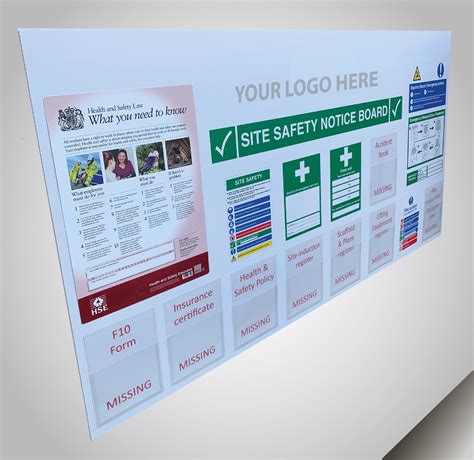 Site Safety Notice Boards | First Safety Signs - First Safety Signs