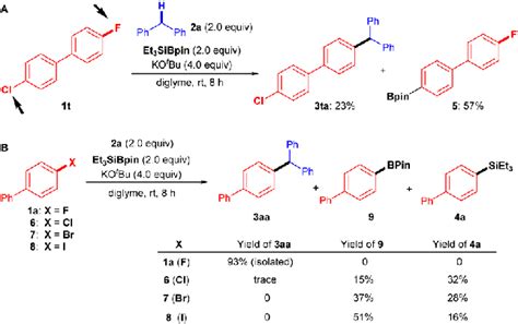 Chemoselectivity and parallel experiments. (A) Chemoselectivity of Ar-F... | Download Scientific ...