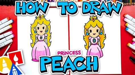 How To Draw Baby Peach Step By Step