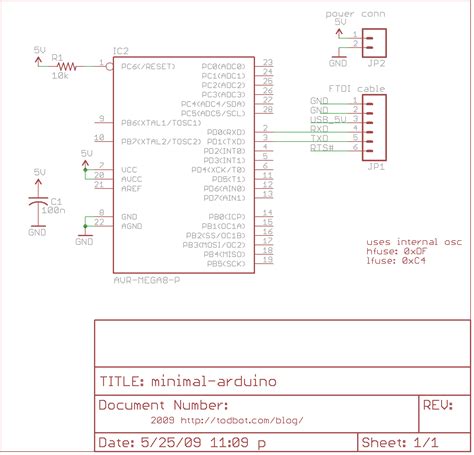 Minimal Arduino with ATmega8 - duino