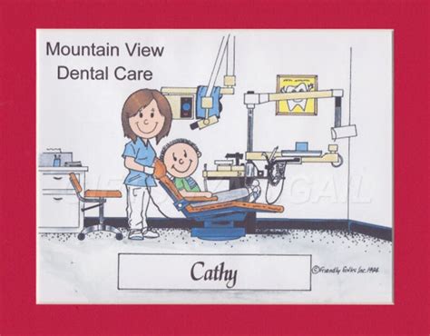 DENTAL HYGIENIST Personalized Cartoon Person Picture People | Etsy