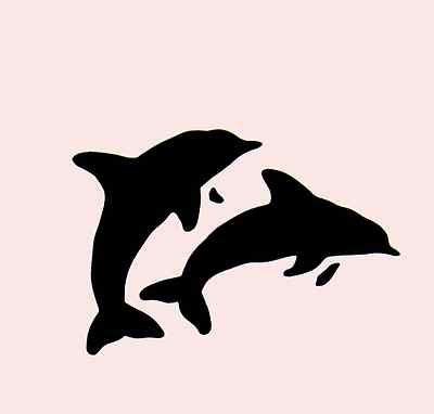 Dolphin stencil ocean dolphins stencils sea template new 5" x 7 ...