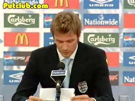 Beckham Quits As England Captain - YouTube