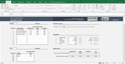 Feasibility Study Excel Template | Financial Feasilibility for Trade ...