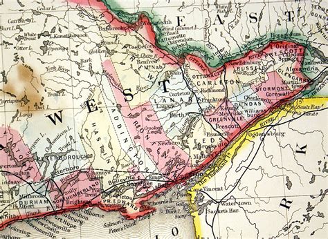 Map of Canada West...'' c 1862 - Mitchell [M-13345] - $0.00 : Antique ...