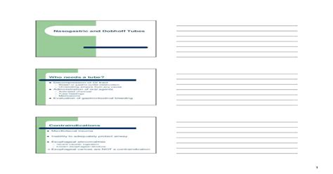 Nasogastric and Dobhoff Tubes - Loyola · PDF file1 Nasogastric and ...