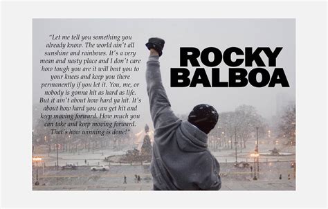 Rocky Balboa Quote Color Print Poster or Canvas | Etsy