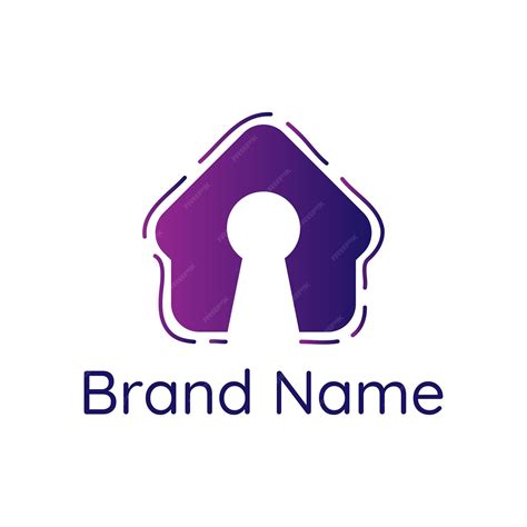 Premium Vector | Modern home privacy logo design