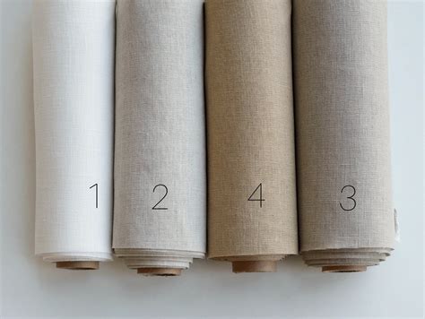 Hand-dyed linen fabric (color 1-4)