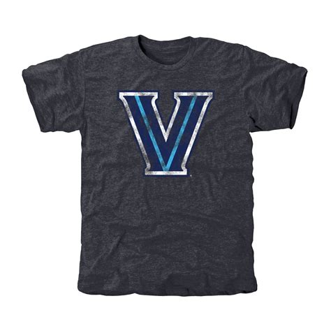 Villanova Wildcats Classic Primary Tri-Blend T-Shirt - Navy Blue