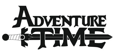 Adventure Time Logo. Vector. PDF, CDR, AI in comment. BLACK AND WHITE! : r/adventuretime