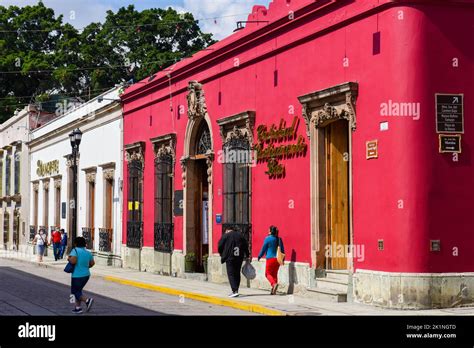 Colonial architecture, Oaxaca city, Mexico Stock Photo - Alamy