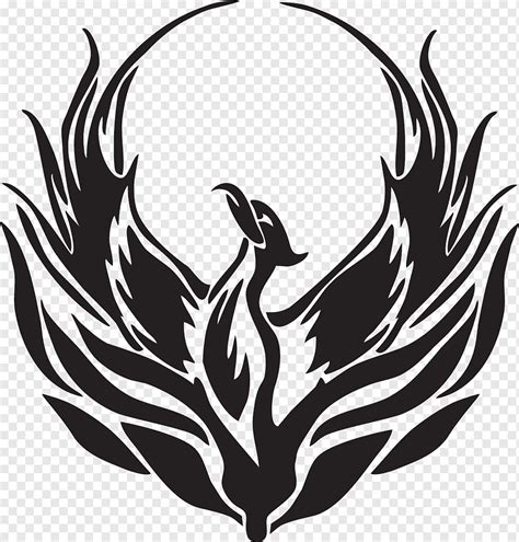 Flying bird illustration, Phoenix Drawing Legendary creature Symbol, Phoenix, leaf, logo ...