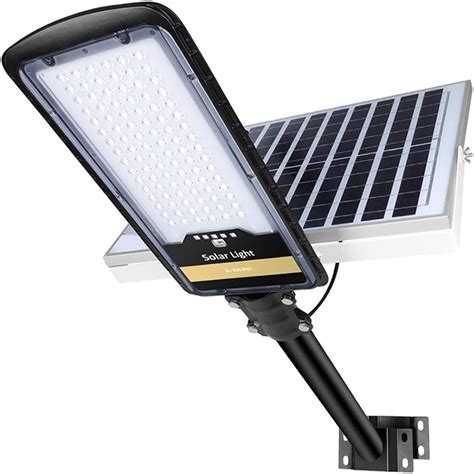 200W Solar Street Lights Outdoor Lamp, 96pcs HB-LEDs 8000lm IP67 Light with Remote Control ...