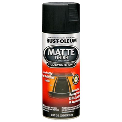 Rust-Oleum Automotive 12 oz. Black Matte Finish Spray Paint-263422 - The Home Depot