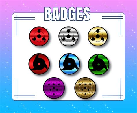 Anime Sub Badges for Twitch Anime Eyes, Kyo, Sharing, Rinne, Red Eyes, Pain, Cute Badges ...