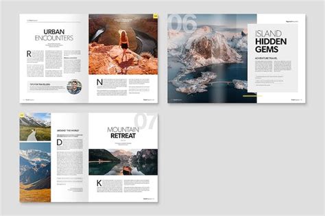 Travel Magazine Template - Design Template Place